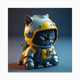 Cat Astronaut (40) Canvas Print