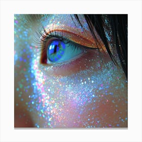 Glitter Eye Canvas Print