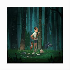 In The Woods Canvas Print