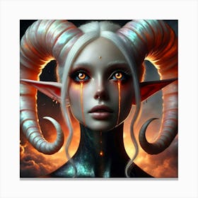 Demon Girl 10 Canvas Print