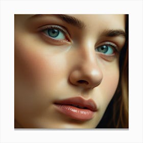 Portrait Of A Young Woman 1 Canvas Print