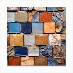 Mosaic Tile Wall 1 Canvas Print