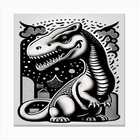 Dinosaur T - Rex Canvas Print