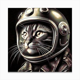 Feline Cat Creative Artwork Illustration 120 Canvas Print