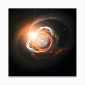 Pikaso Texttoimage A Supernova Exploding In A Distant Galaxy(4)(1) Canvas Print