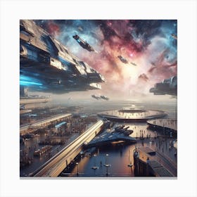 Futuristic City 6 Canvas Print