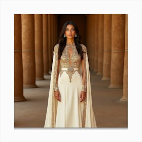 Egyptian Wedding Dress 1 Canvas Print