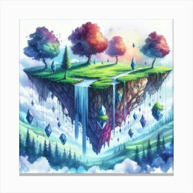 Mystical Floating Island 5 Canvas Print