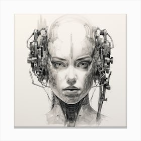 Cybernetic Woman Canvas Print