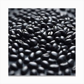 Black Coffee Beans 4 Canvas Print