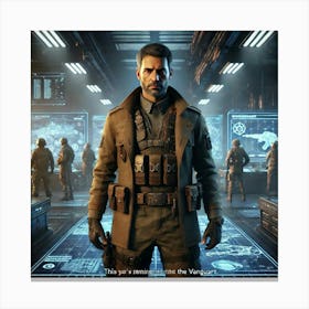 A Sci Fi Depiction Of Viktor Sokolov Zoya Mentor Canvas Print