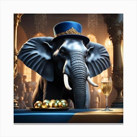 Havana Elephants Jakarta Canvas Print