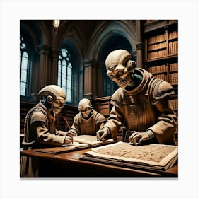 Library Of The Dead Canvas Print