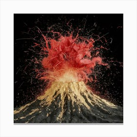 Explosion Of A Volcano 1 Canvas Print