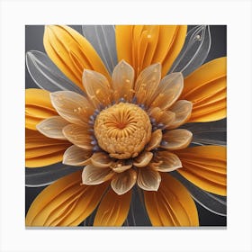 Yellow Flower Canvas Print