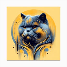 British Shorthair Cat 01 1 Canvas Print