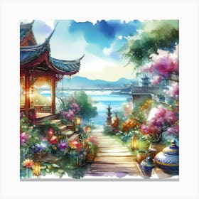 Chinese Garden Canvas Print