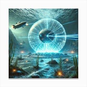 Underwater Shockwave Canvas Print