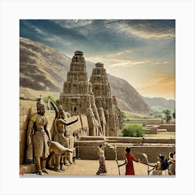Firefly The Role Of Events And Celebrations In The Indus Valley Civilization Is Inferred From Archae (2) Canvas Print