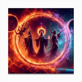 Satanic Art Canvas Print