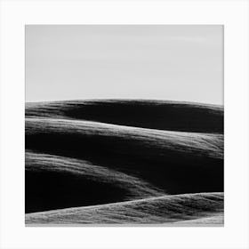 Italy Tuscany Rolling Hills 1of3 Bw Square Canvas Print