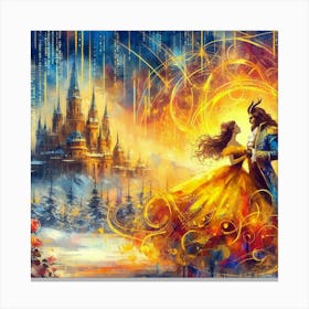 A Beauty And A Beast Dance 11 Canvas Print