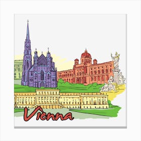 Vienna Cityscape Canvas Print