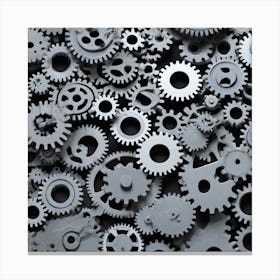 Gears And Gears 8 Canvas Print