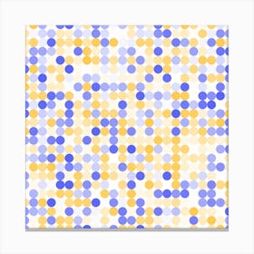 Dots On A White Background Canvas Print