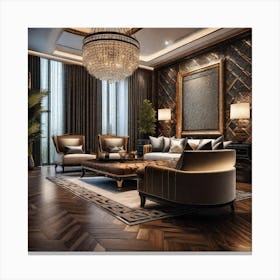 Luxury Living Room Canvas Print