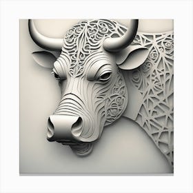 Bull Art Canvas Print