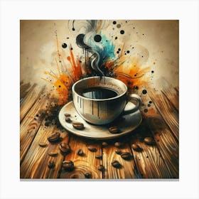 Coffee Painting 10 Canvas Print