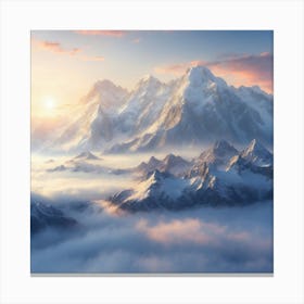 Mountain Landscape - Mountain Stock Videos & Royalty-Free Footage Canvas Print