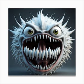 Leonardo Diffusion A 3d Hd Monster Face Big Eyes Clearly Visi 0 (1) Canvas Print