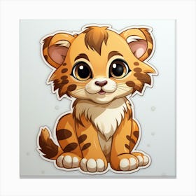 Cute Tiger 10 Canvas Print