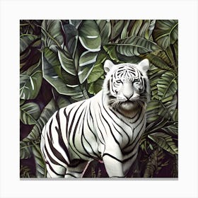 Beautiful White Tiger Canvas Print