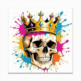 Graffiti Skull 15 Canvas Print