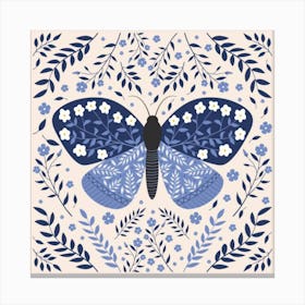 Blue Butterfly 1 Canvas Print