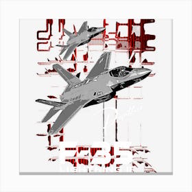 F 35 Lightning Us Air Force Fighterjet Canvas Print