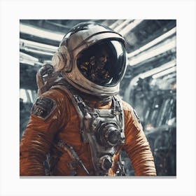 Astronaut In Space 1 Canvas Print