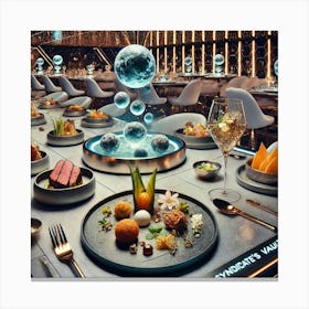 A Futuristic Dining Experience At The Syndicate S Canvas Print