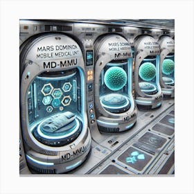 Mars Dominion Mobile Medical Unit Bio Regen Pods Canvas Print