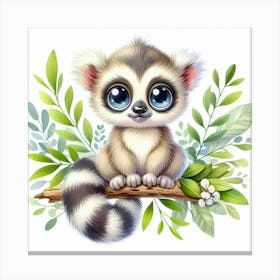 Lemur 2 Canvas Print