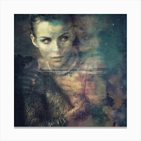 SHE COMES FROM THE STARS Canvas Print
