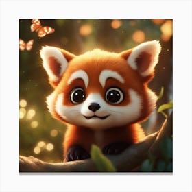 Red Panda 5 Canvas Print