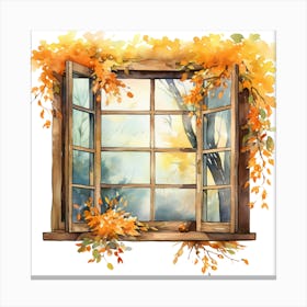 Autumn Window 1 Canvas Print