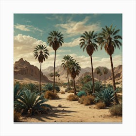 Desert Landscape - Desert Stock Videos & Royalty-Free Footage Canvas Print