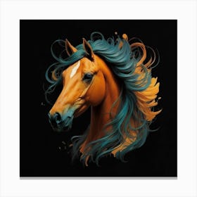 Horse Head Painting Canvas Print