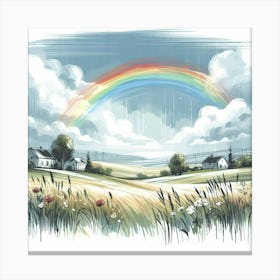 Rainbow in the sky 2 Canvas Print