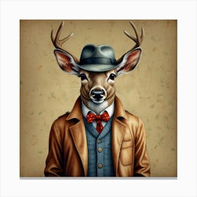 Deer Portrait 5 Canvas Print